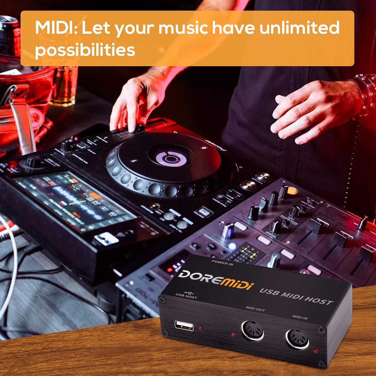 USB MIDI Host Box MIDI Converter MIDI Interface U728669