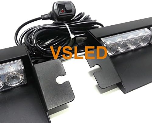 32 Watt Blue LED Emergency Beacon Light Bar Pack of 2 Q245209