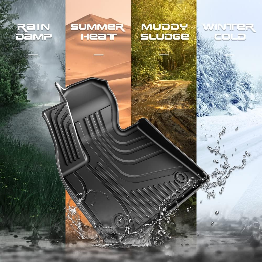 Black TPE All Weather Car Floor Liners F561144