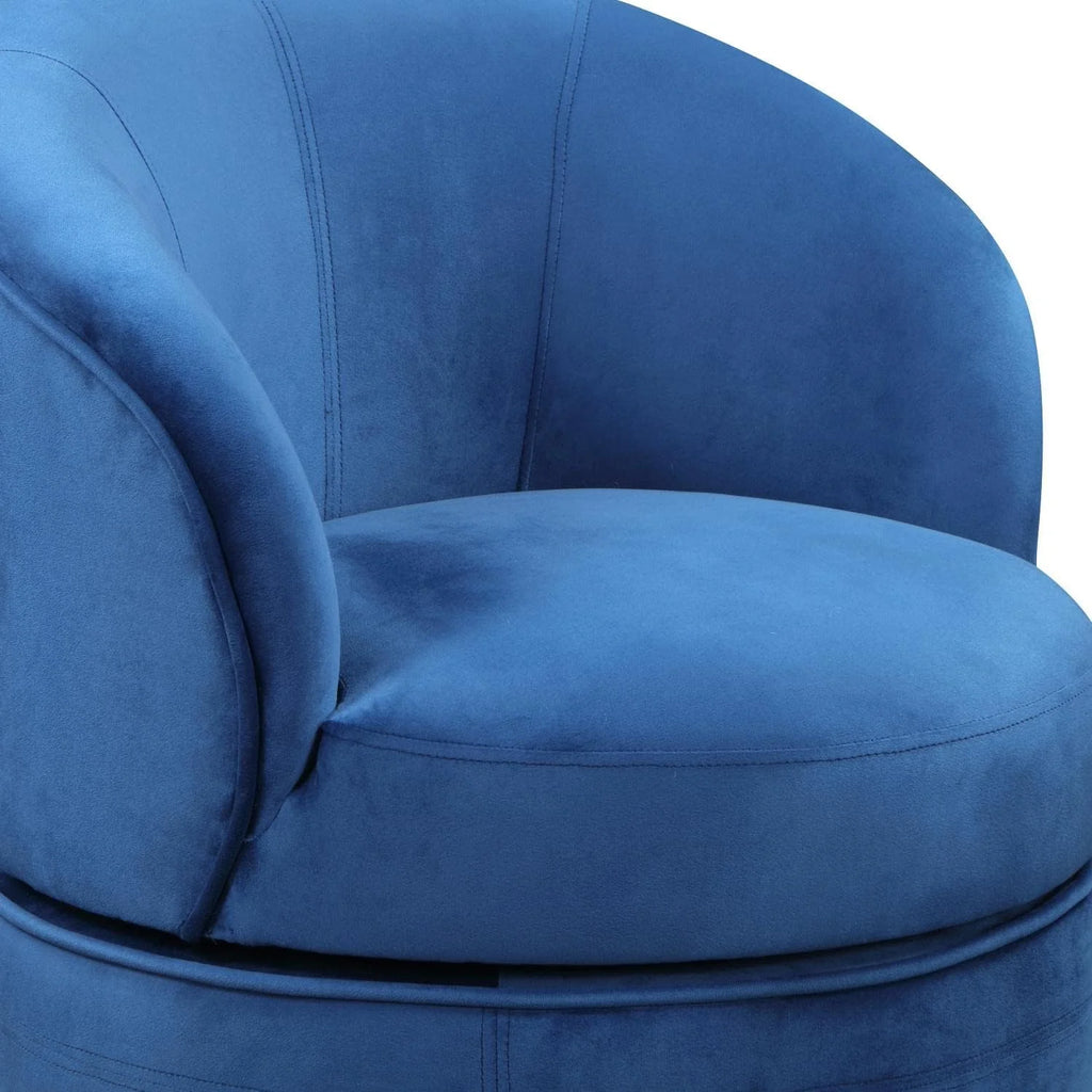 Blue Velvet Swivel Accent Chair O979735