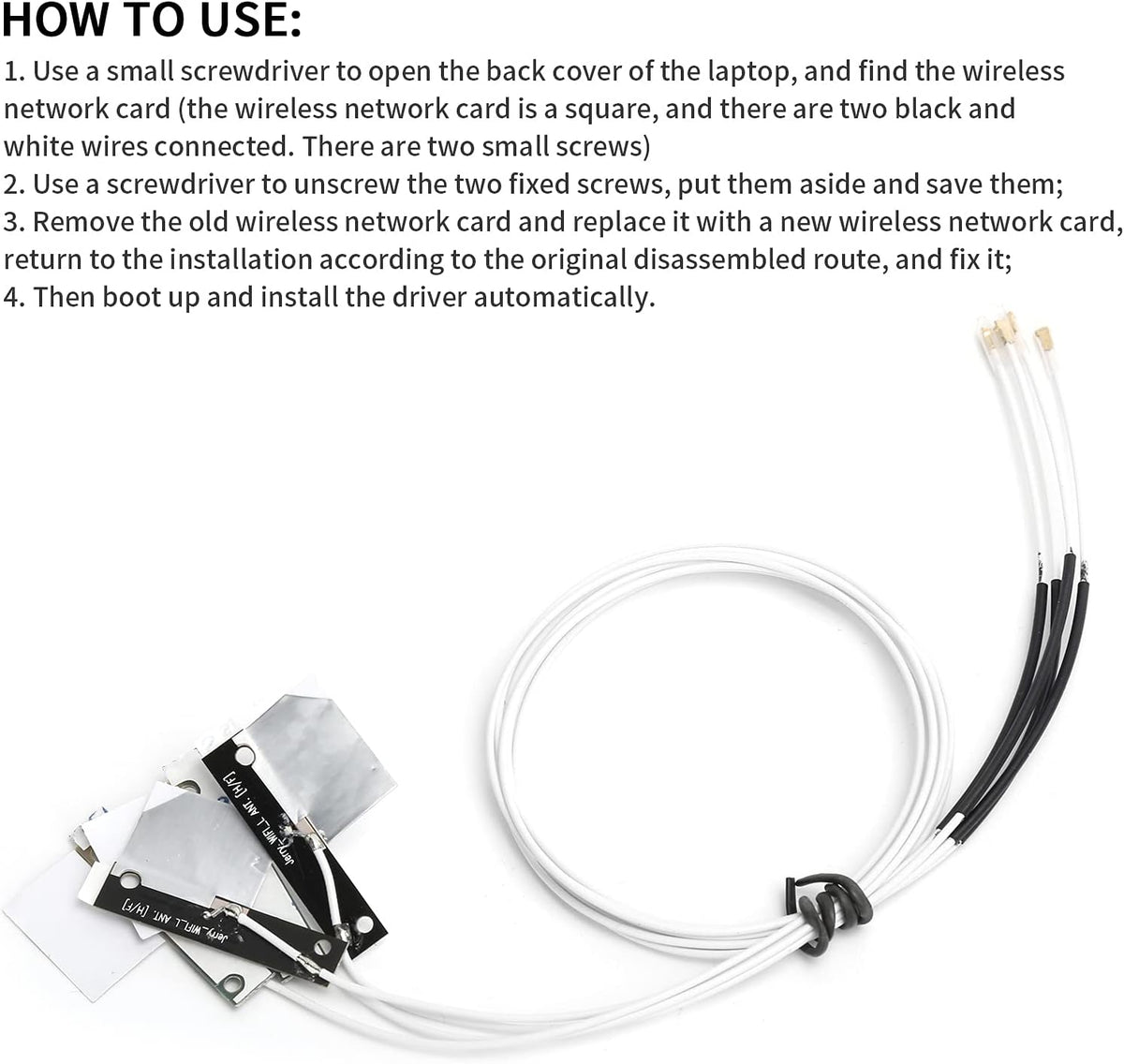 Wireless Network Card, Dual-Band WiFi Adapter Bluetooth 4.0 M.2 NGFF with Built-in Antennas I95438