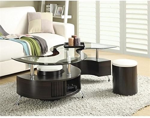 Coffee Table Set in Cappuccino F195