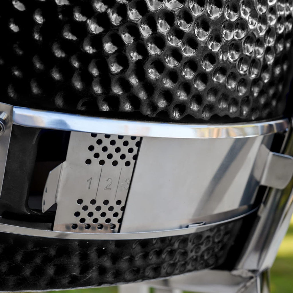 24 Kamado Ceramic Grill with Stainless Steel Cart P767