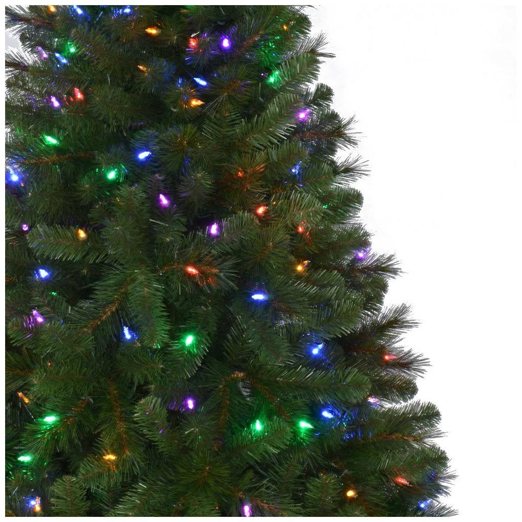 7.5 ft Pre-Lit LED Slim Artificial Christmas Tree T238425