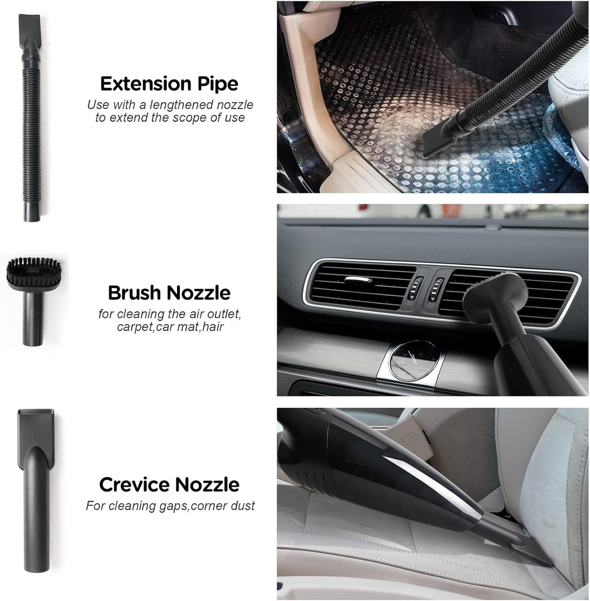 7500Pa Portable Handheld Car Vacuum T3158