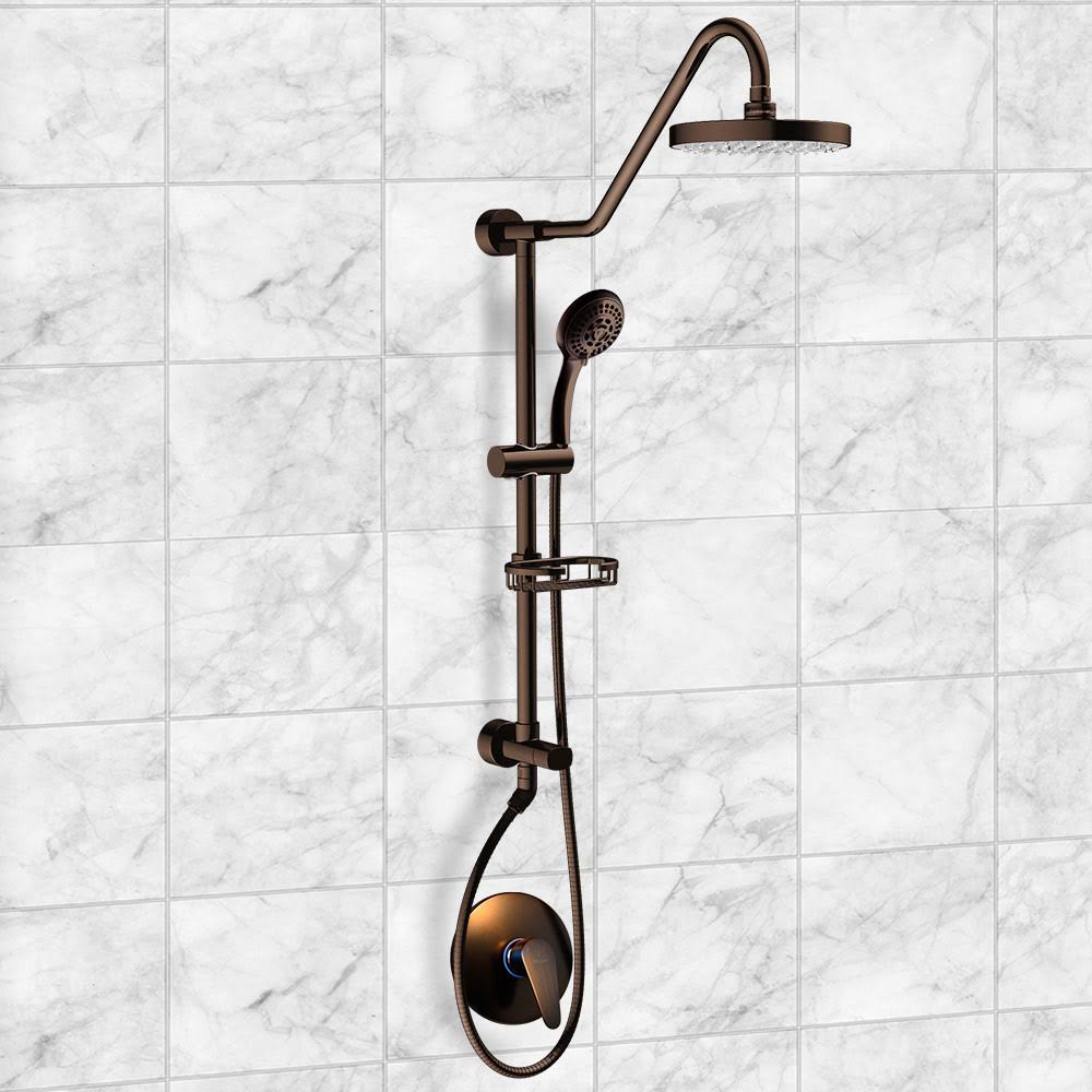Dual Rain Shower Hand Held Head Spa System, Oil Rubbed Bronze R970