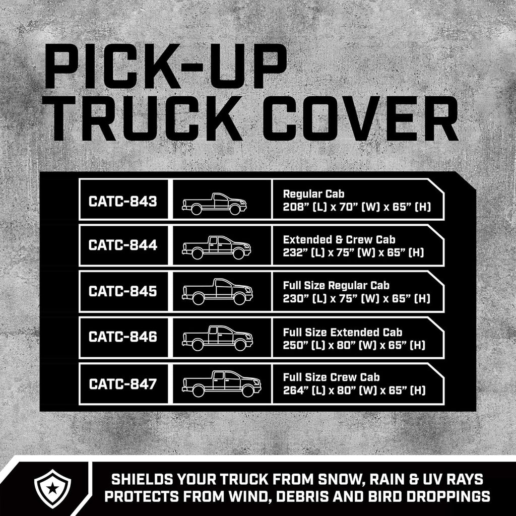 Waterproof All Weather 6-Layer Truck Cover E377