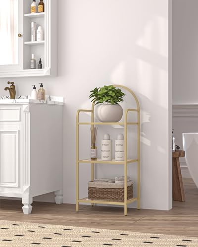 6 Tier Black Tempered Glass Steel Frame Bookcase K6537