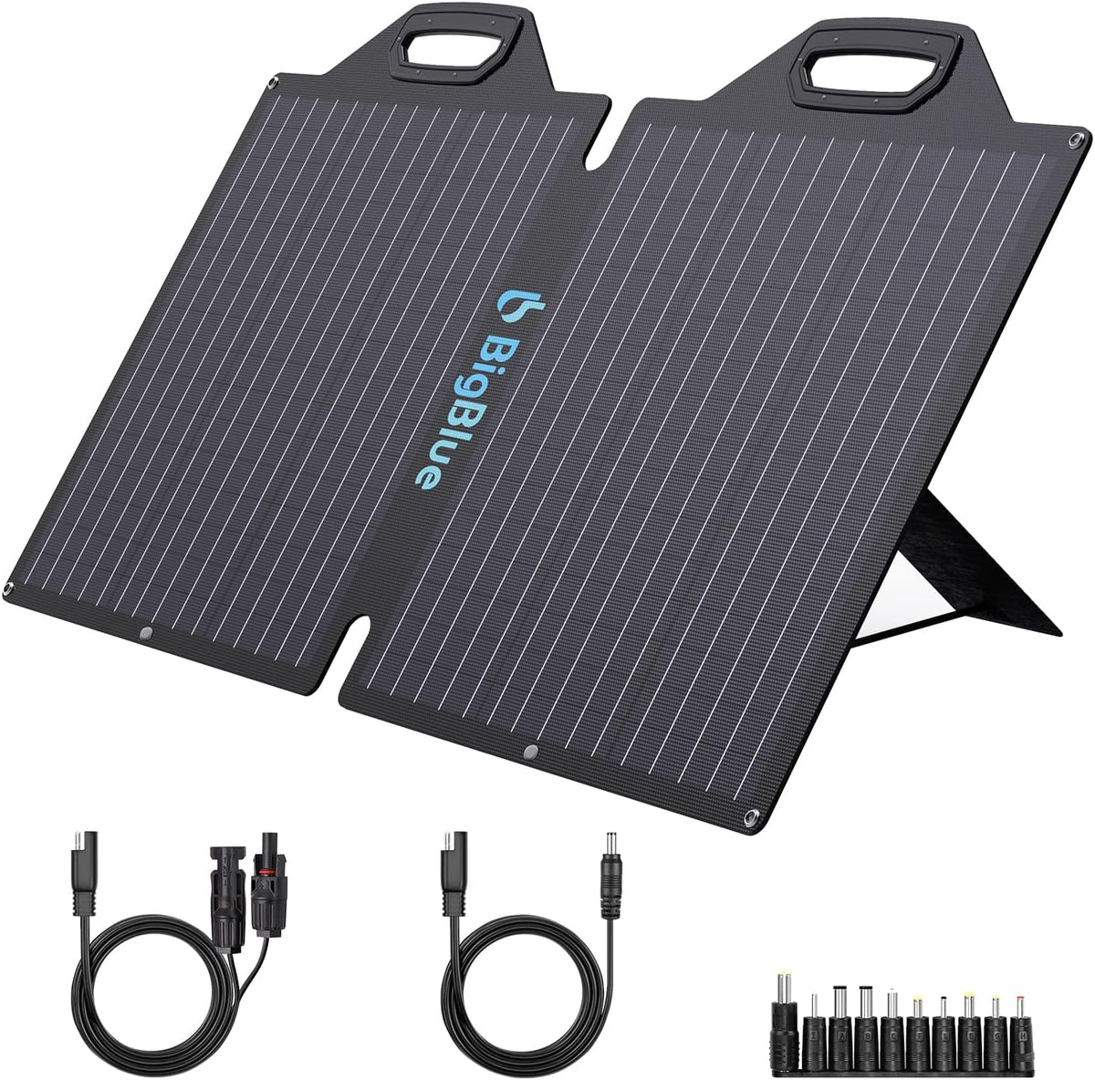 100W ETFE Portable Solar Panels with Kickstands, IP65 Waterproof M83405