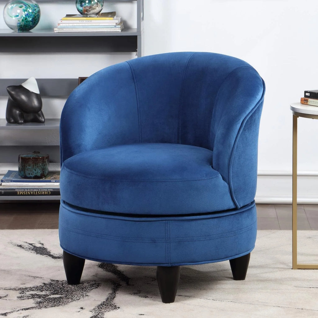 Blue Velvet Swivel Accent Chair O979735
