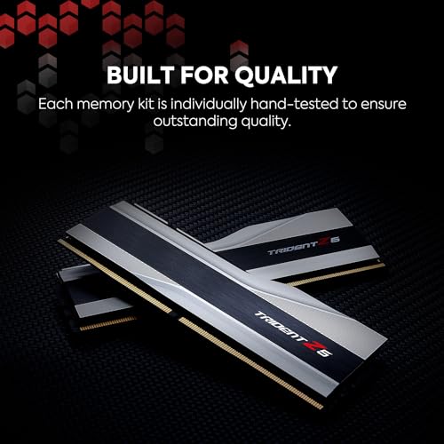 DDR5 RAM 32GB (2x16GB) 6000MT/s CL36-36-36-96 Desktop Computer Memory Metallic Silver S750