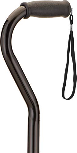 Black Quad Cane With Offset K4307