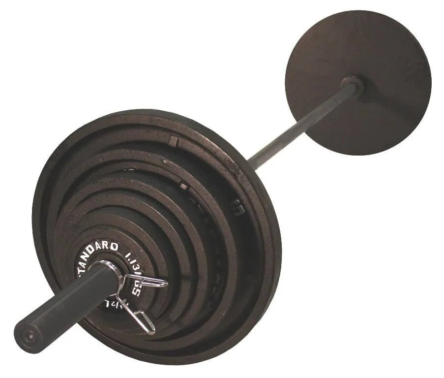 300 lb. Olympic Weight Set with Black Bar P875