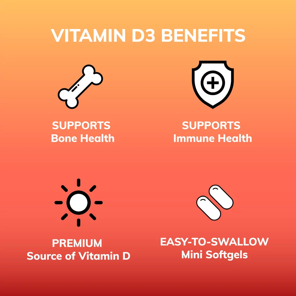 Halal Vitamin D3 5000 IU, 180 Softgels M8964