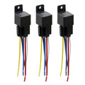 3pcs 5 Pin 48V 40A Car Relay Switch with Harness J630