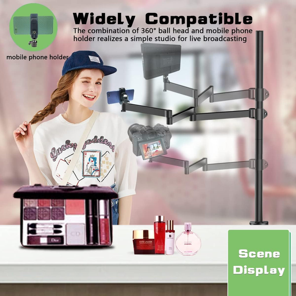 Overhead Camera Desk Mount Stand with Flexible Arm R649705