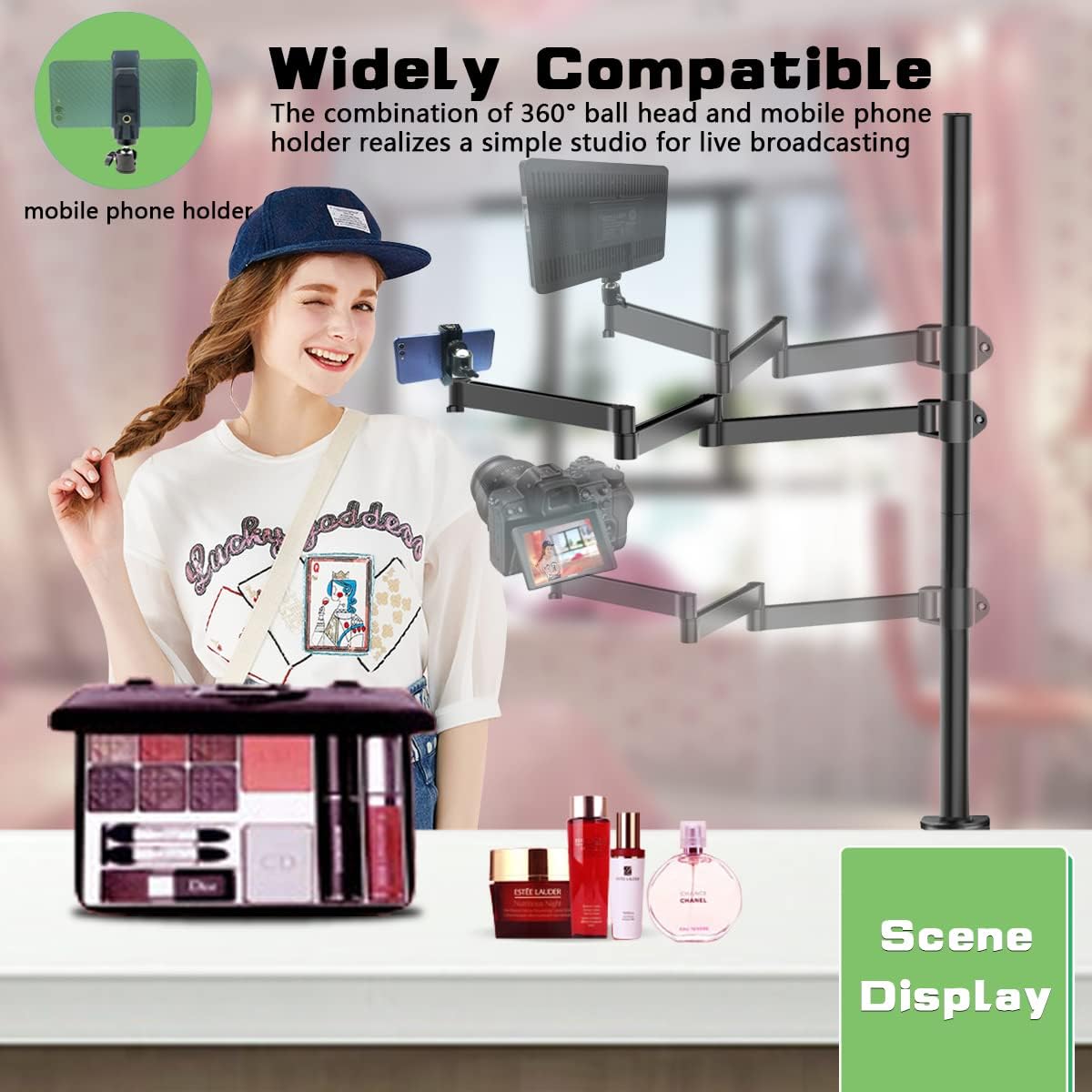 Overhead Camera Desk Mount Stand with Flexible Arm R649705