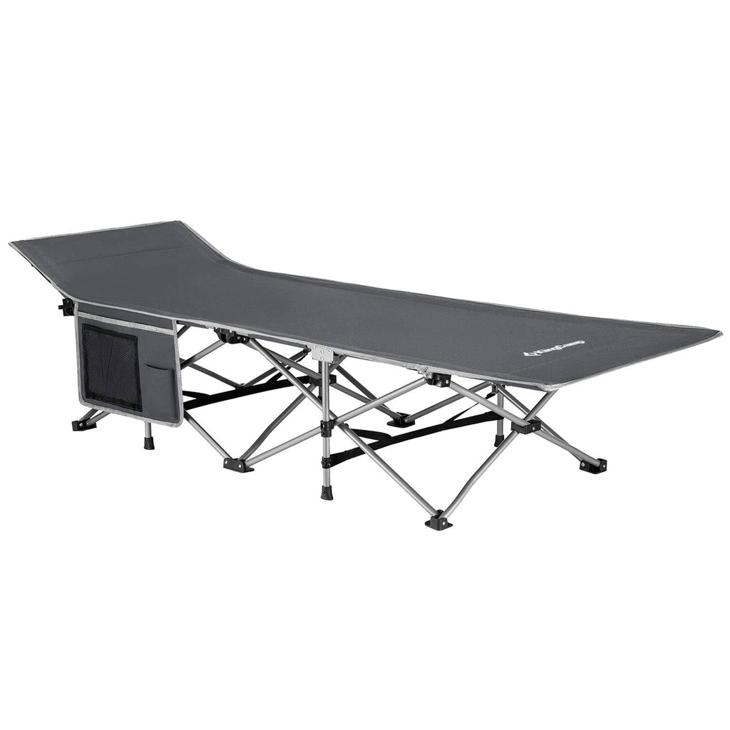 Gray Folding Camping Cot V8907