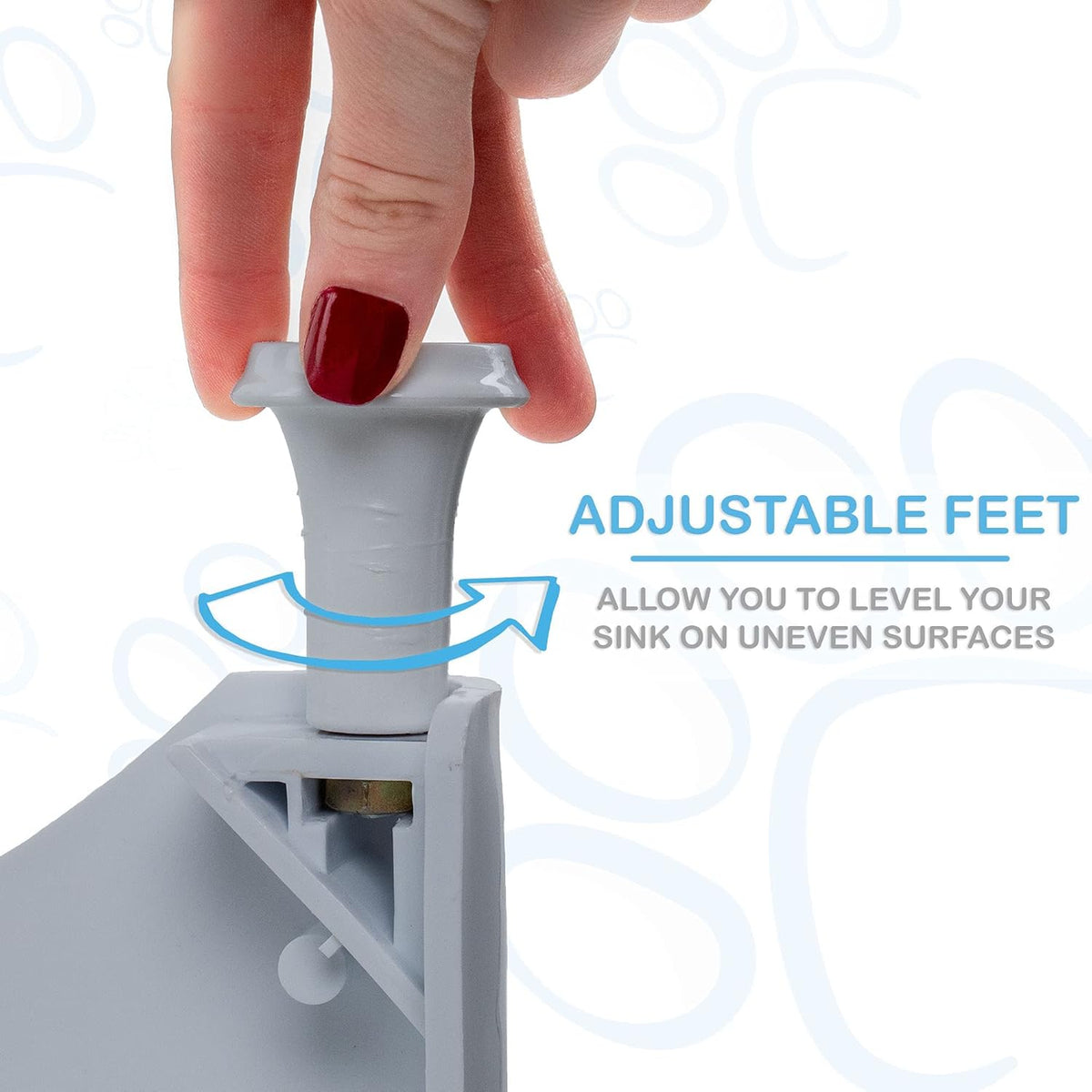 Portable Dog Bathing Station with Removable Shelf and Massage Brush R28854