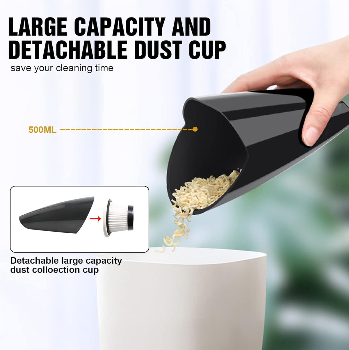 7500Pa Portable Handheld Car Vacuum T3158
