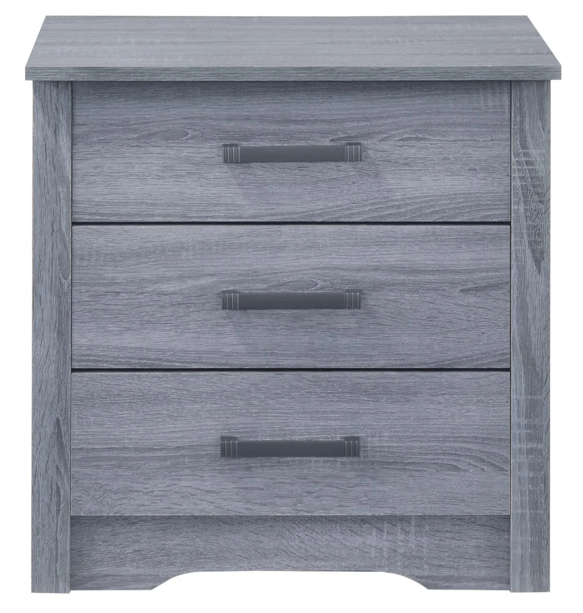 Gray 3 Drawer Nightstand A240