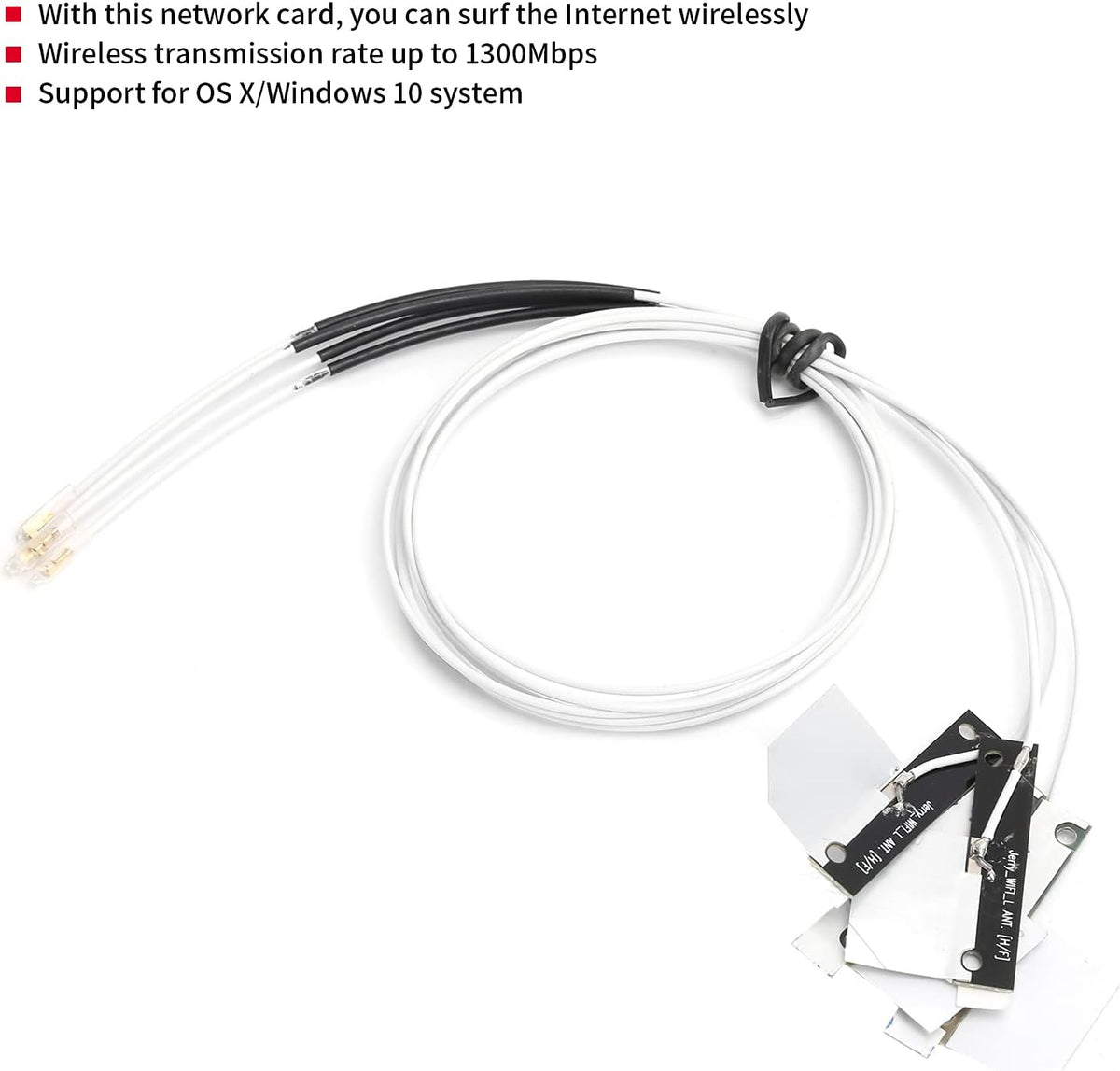 Wireless Network Card, Dual-Band WiFi Adapter Bluetooth 4.0 M.2 NGFF with Built-in Antennas I95438
