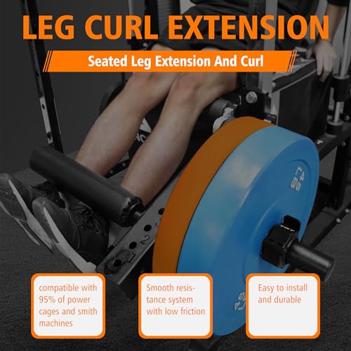 Adjustable Leg Strength Extension and Curl Fitness Equipment Attachment Y753525