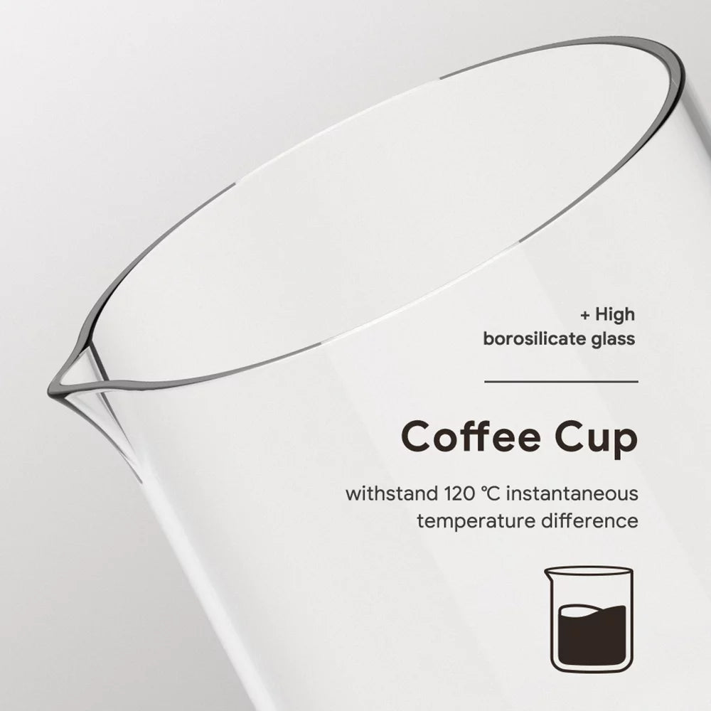 300ml Borosilicate Glass Cold Brew Coffee and Tea Maker with Cleaning Brush and Spoon A446