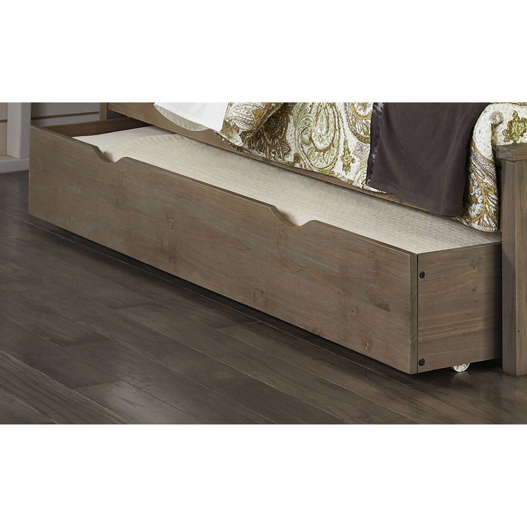 Twin Bookcase Bed with Trundle A904