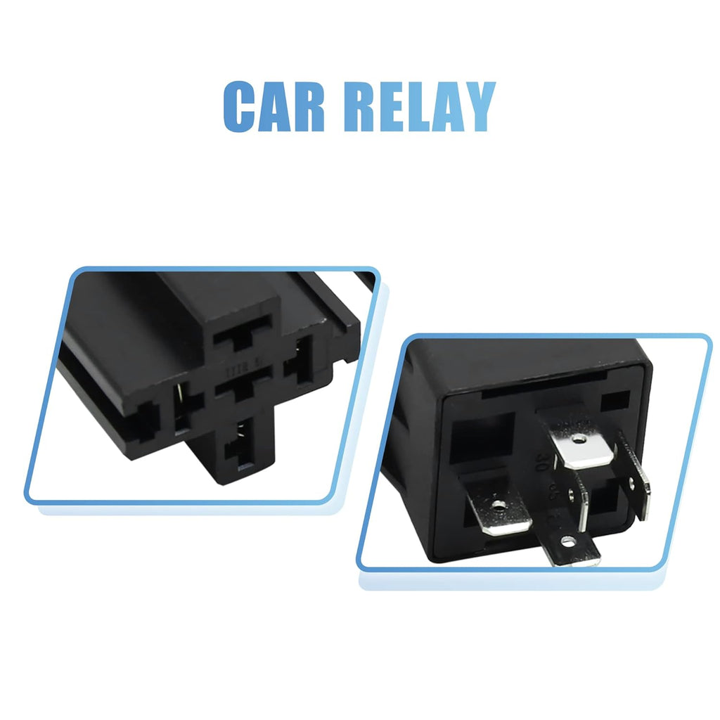 3pcs 5 Pin 48V 40A Car Relay Switch with Harness J630
