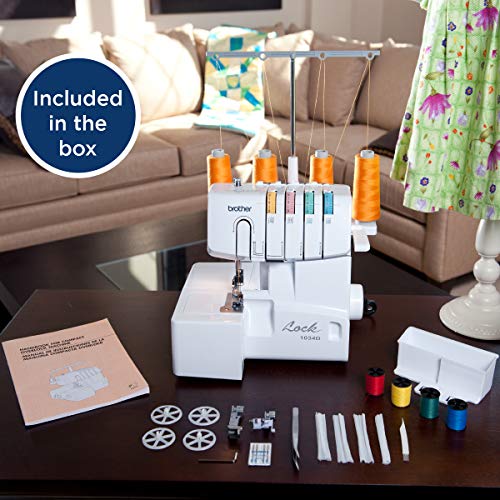 White Heavy-Duty Metal Frame Overlock Machine U97107