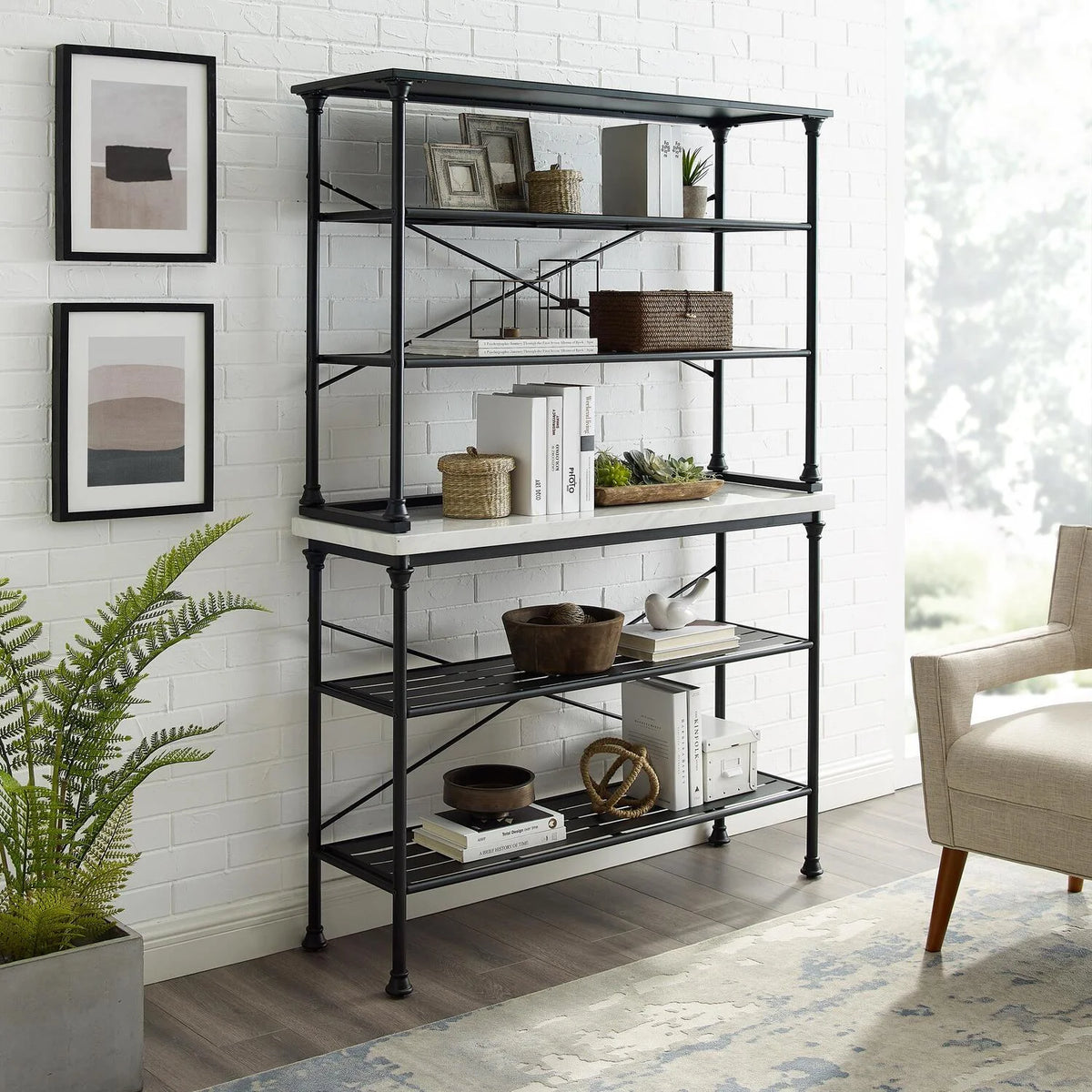 Matte Black Baker's Rack F799