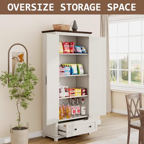 72" Tall Storage Cabinet with Adjustable Shelves & Barn Doors L199