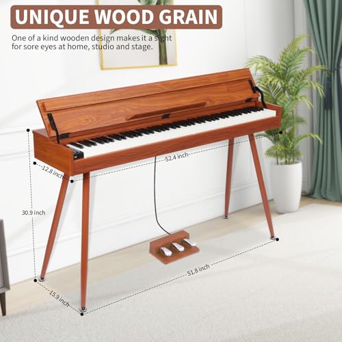 88 Key Weighted Digital Piano with Triple Pedal F8267