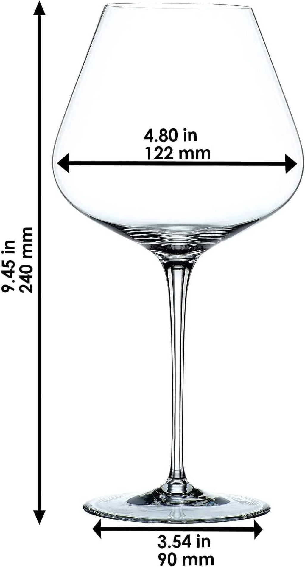 Red Wine Balloon Glass Set Of 4 B3056