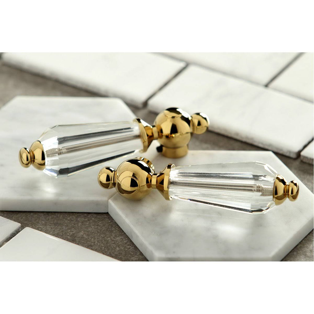 Brushed Nickel Two-Handle Wall Mount Bathroom Faucet F9284