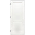 Shaker 2-Panel Solid Core Primed Pine Wood Single Prehung Interior Door O765