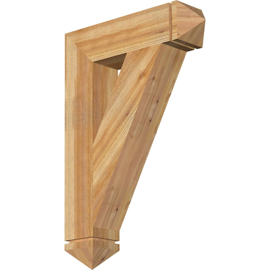 6x22W x 26x22D x 38x22H Traditional Arts u0026 Crafts Rough Sawn Western Red Cedar BRACKET W685
