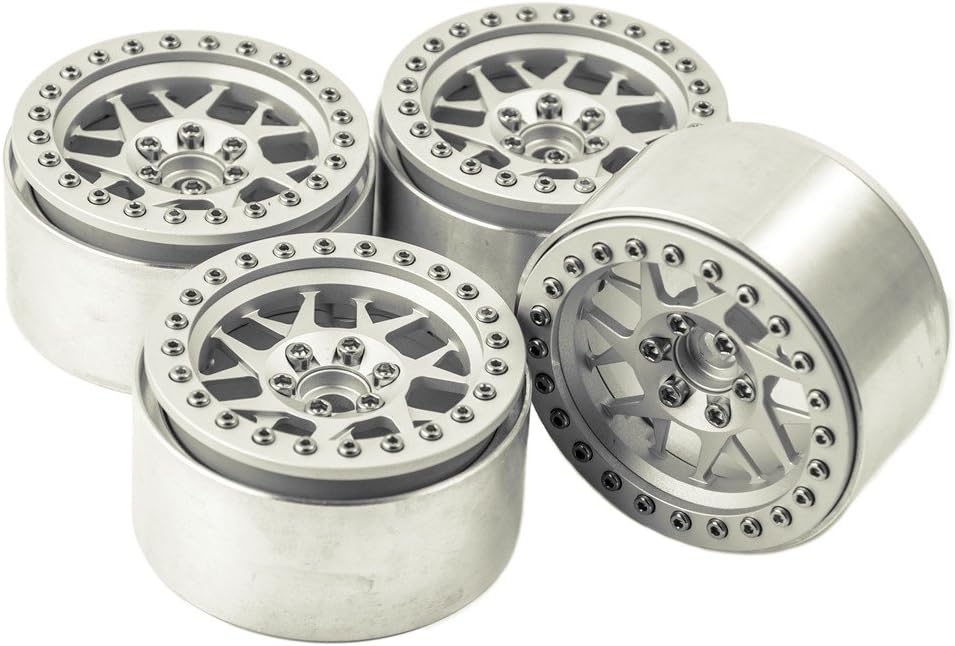 2.2 inches RC Beadlock Wheels Pack of 4 Black B831