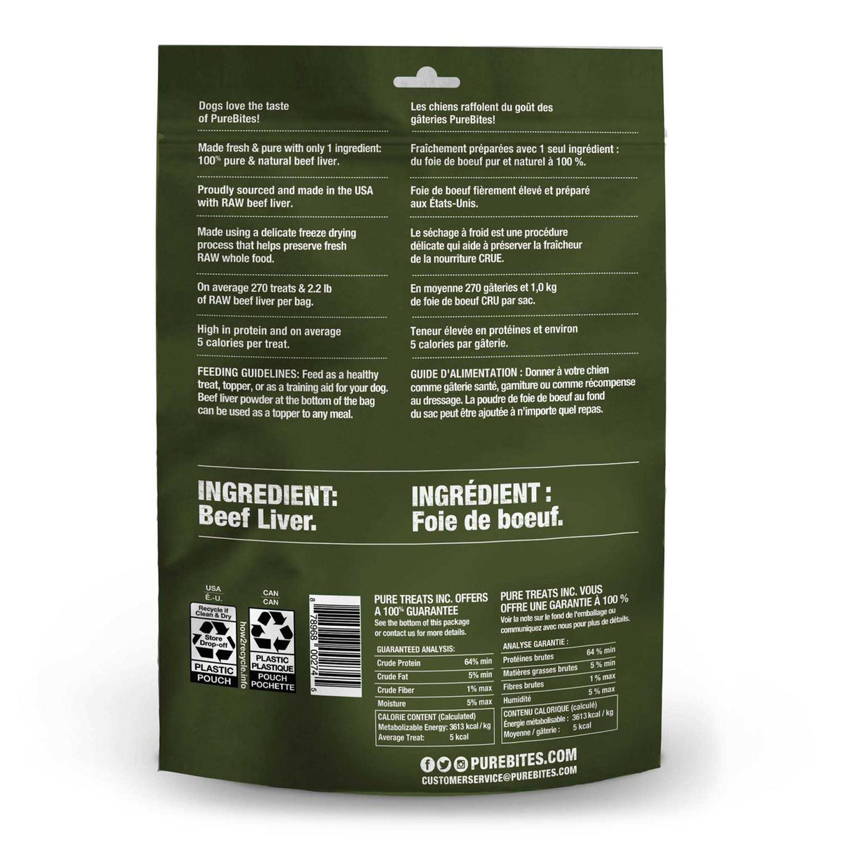 Freeze Dried Beef Liver Dog Treats A786