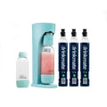 Sparkling Water Soda Maker Machine with 3 60L CO2 Cartridge, 1L and 0.5L Bottles S5624