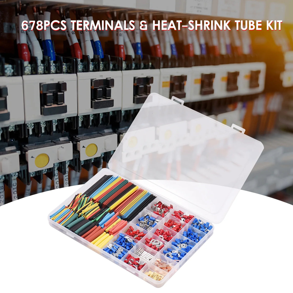 678PCS Terminals & Heat-shrink Tube Kit K3692