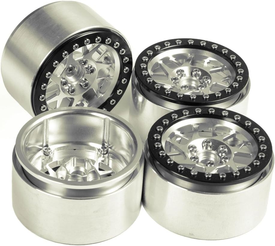 2.2 inches RC Beadlock Wheels Pack of 4 Black B831
