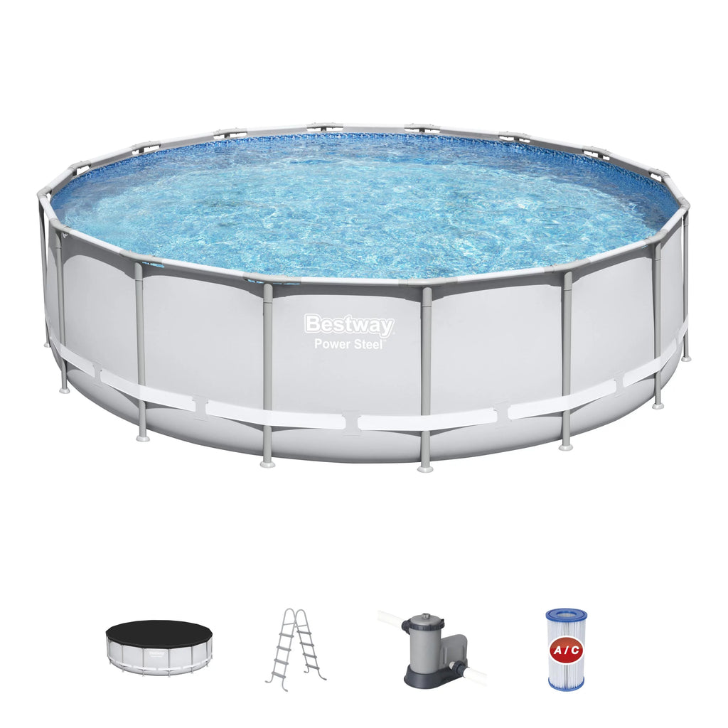 Power Steel 16' x 48 Above Ground Pool Set L207336