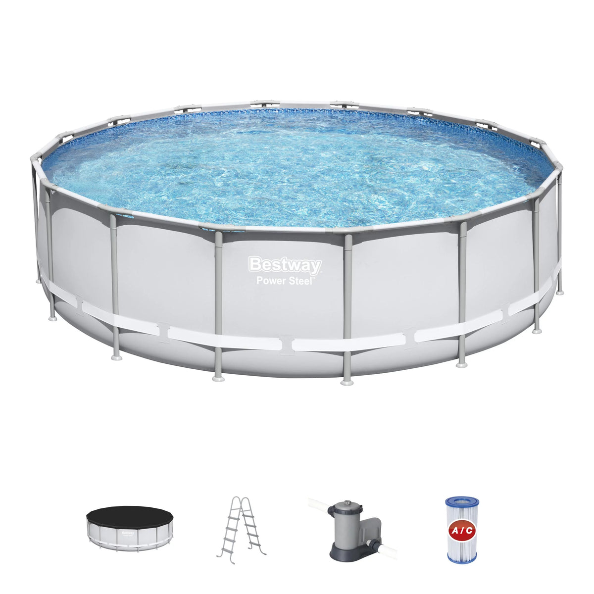 Power Steel 16' x 48 Above Ground Pool Set L207336