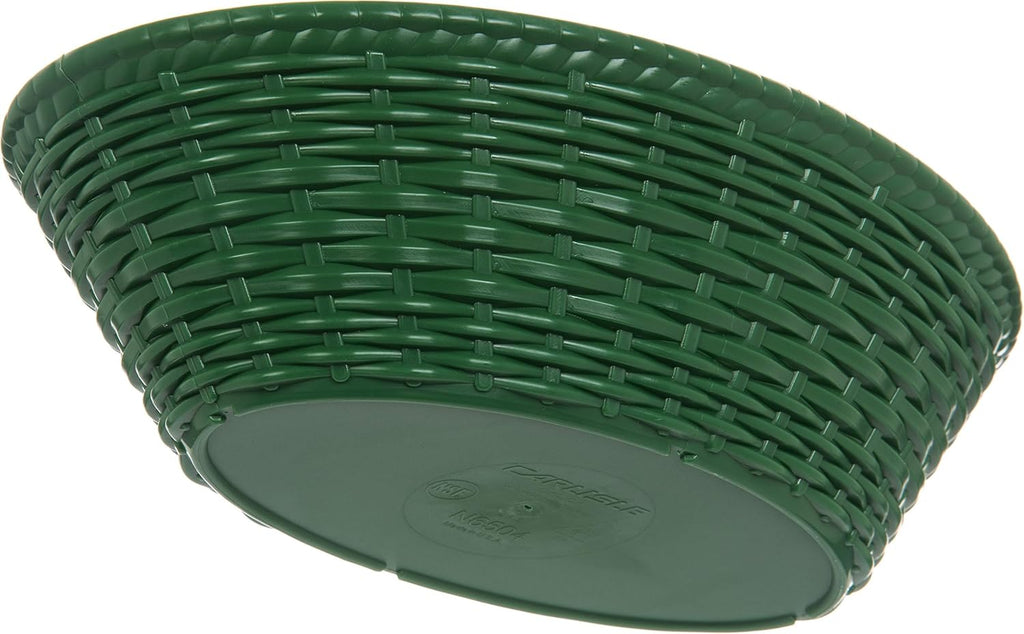 Oval Serving Basket, 9 x 6, Green (Pack of 12) W68835