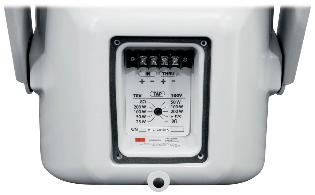 8" White Indoor/Outdoor Surface Mount Speakers Q960823