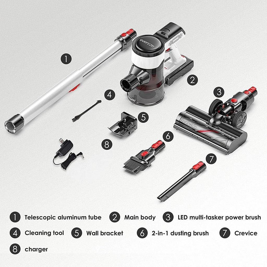Cordless Stick Vacuum with 25kPa Suction, 50 Mins Runtime, 4 in 1 Lightweight Z7782