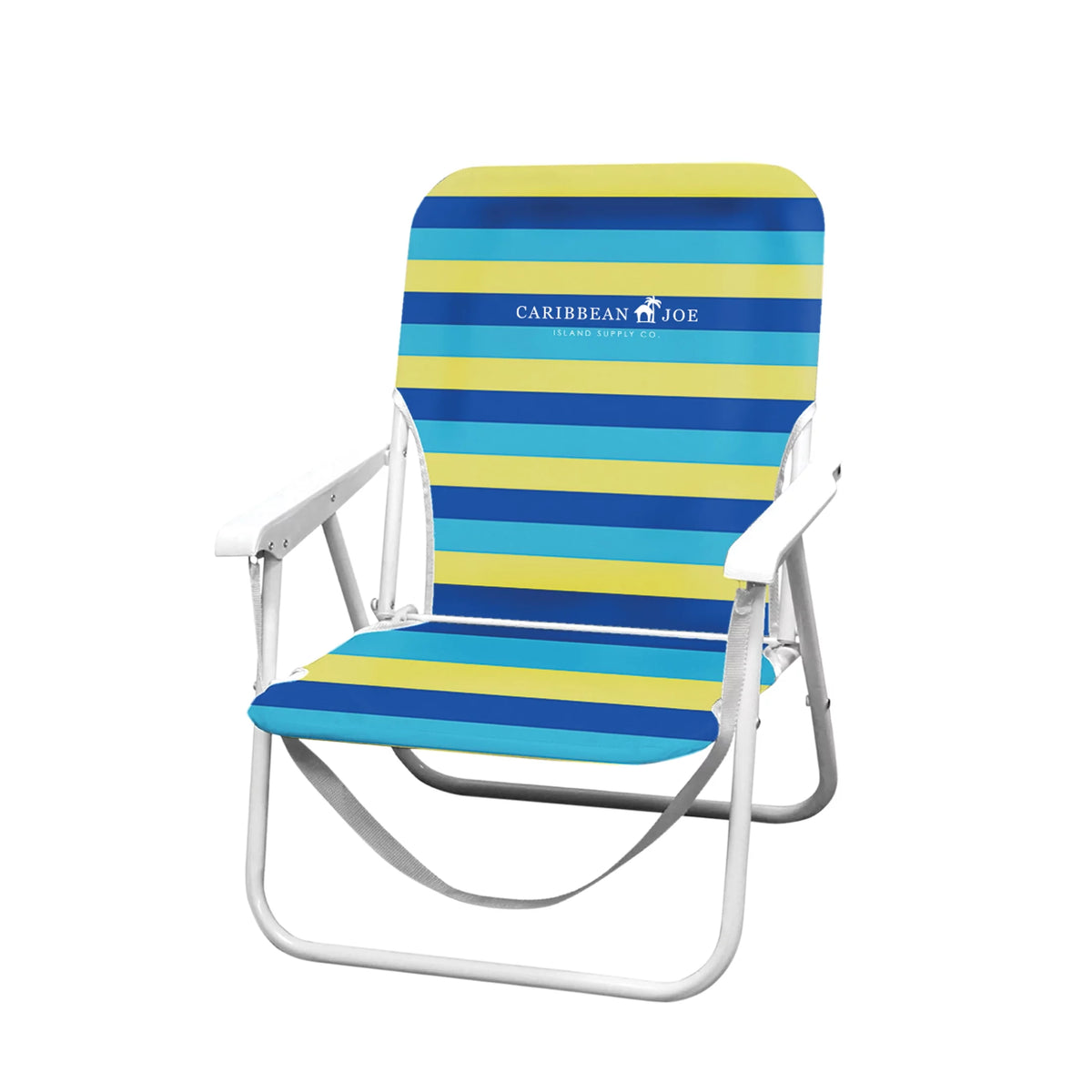 Folding Beach Chair Blue Stripes Z987