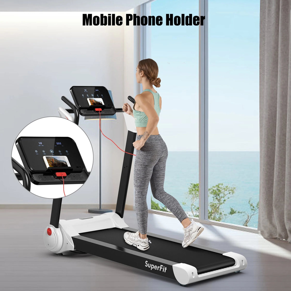 Folding Electric Treadmill P518428